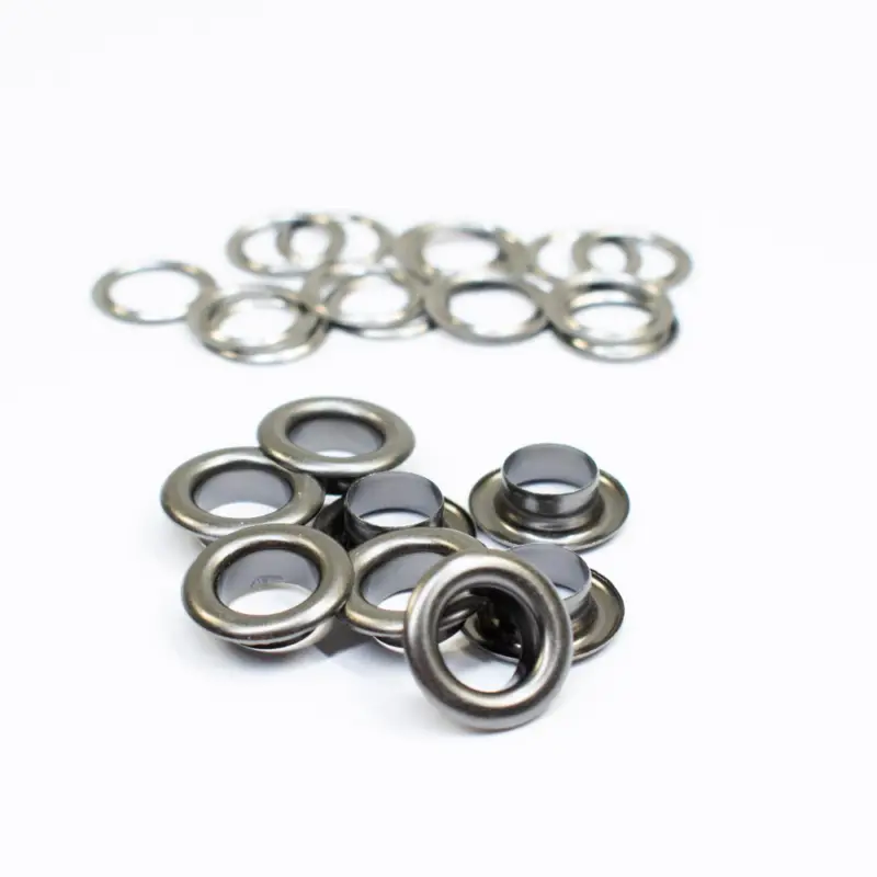 Rabatt Snaply bunte Ösen 8 mm grau
