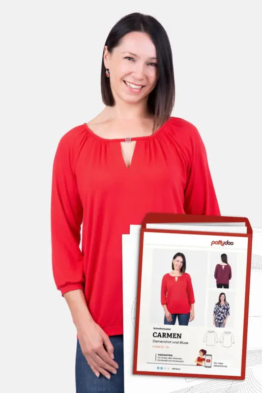 Versand Am Gleichen Tag Schnittmuster Pattydoo Damen Shirt & Bluse "Carmen"