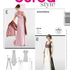 Schnittmuster Burda 2493 Kostüm Fasching Karneval Empire-Kleid Josephine Sonderangebot