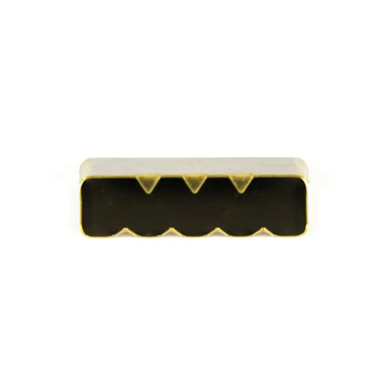 Metall-Endstück für Gurtband 25mm, messing Sonderangebot