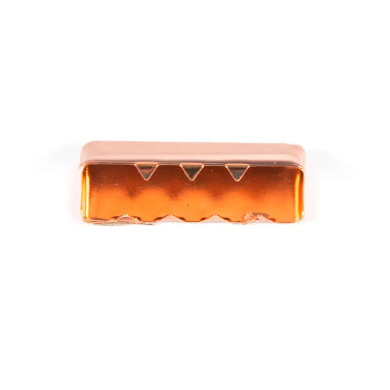 Sonderaktion Metall-Endstück für Gurtband 25mm, kupfer