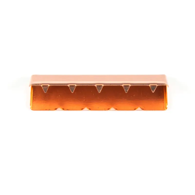 Neuheit Metall-Endstück für Gurtband 40 mm, kupfer