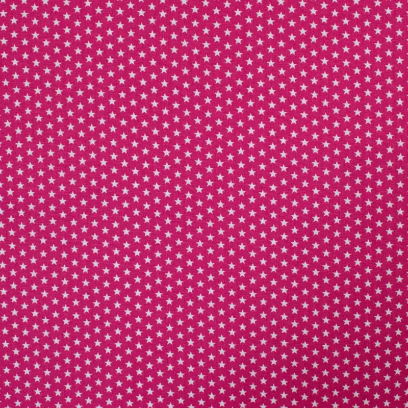 Baumwollstoff mini Sterne pink Nur Heute