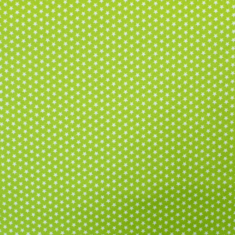 Baumwollstoff mini Sterne limegrün Ausverkauf