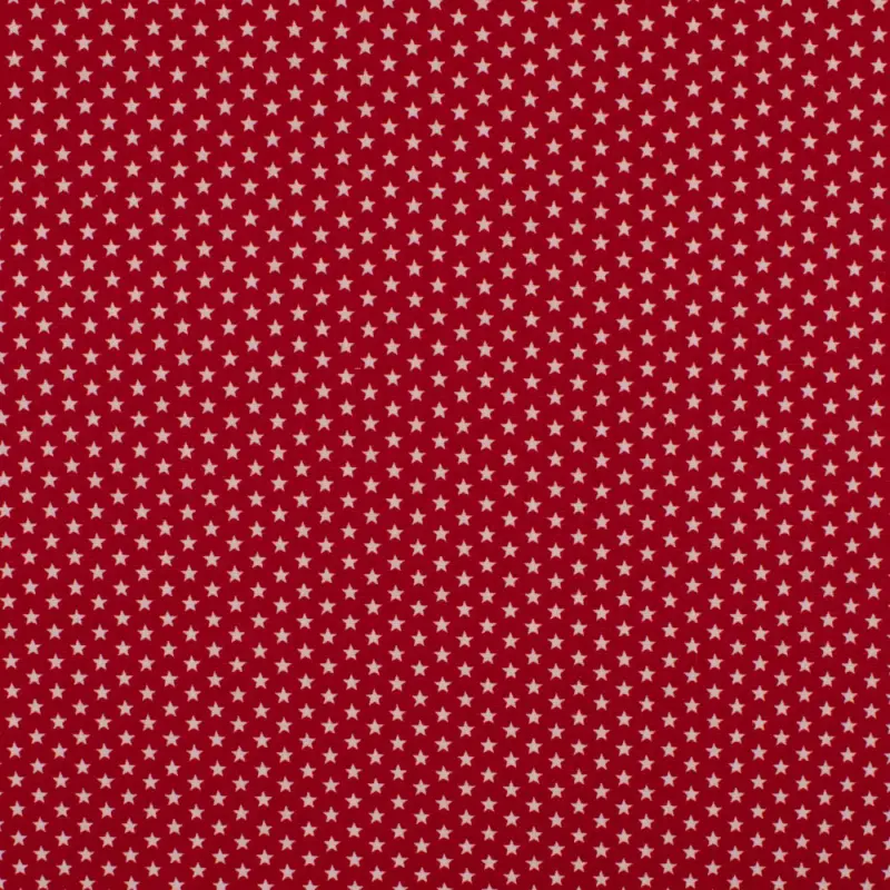 Baumwollstoff mini Sterne rot Preisknaller