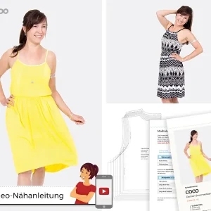 Neue Ware Schnittmuster Pattydoo Sommerkleid Coco