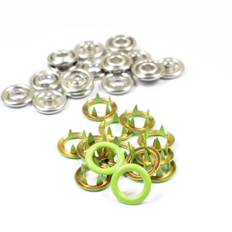 Must-Have Snaply Jersey Druckknöpfe limegrün