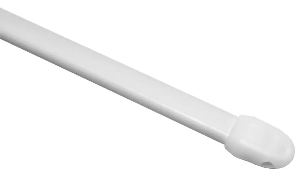 Rabatt Vitragenstange 60 cm ausziehbar 2 Stück weiß