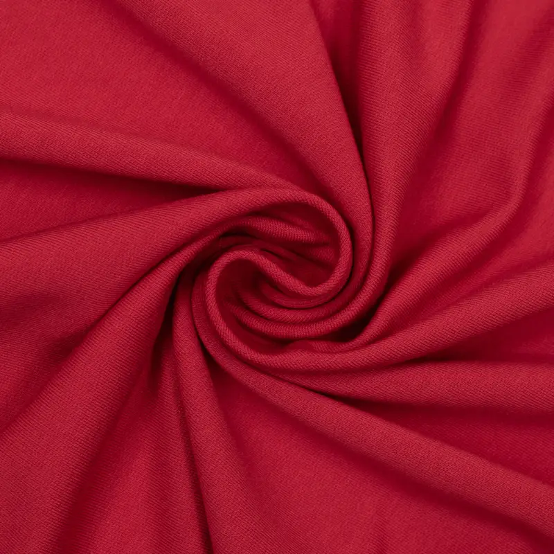 Modal French Terry Sommersweat uni rot Preisknaller