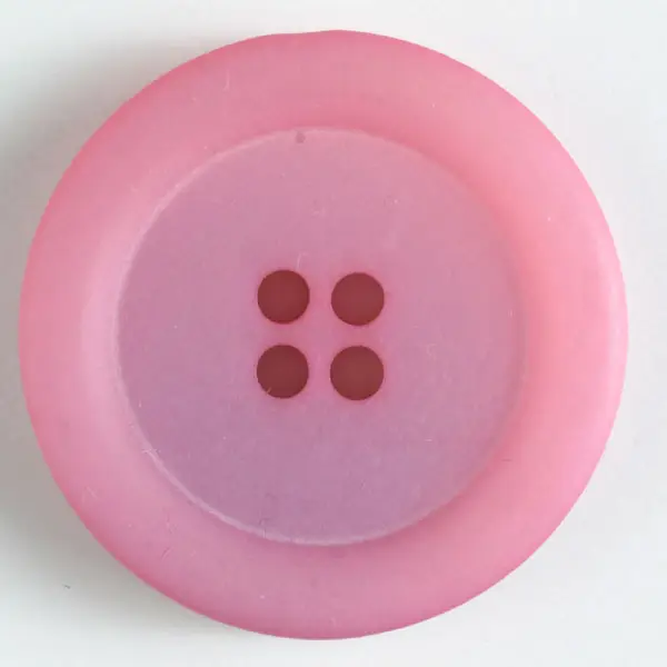 4-loch Kunststoffknopf mit breitem Rand - Größe: 28mm Must-Have