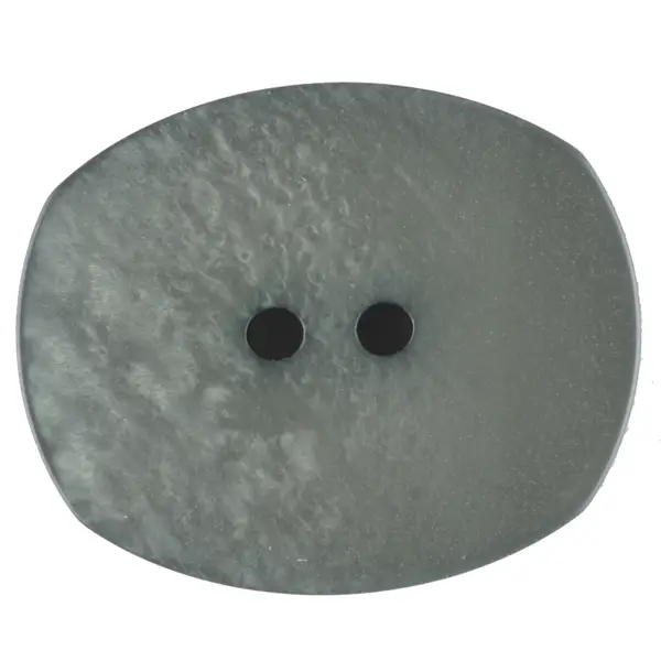 Bestseller Polyesterknopf mit ungleichmäßiger Oberfläche, oval, 2 loch