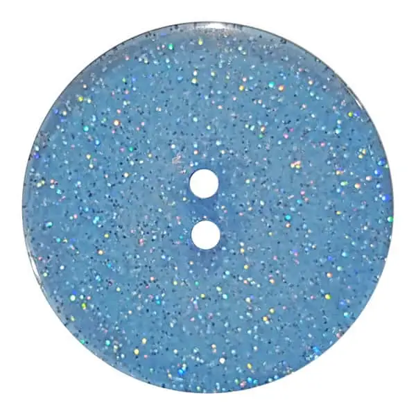 Finale Aktion transparenter Knopf mit Glitter, 2-Loch - Größe: 28mm