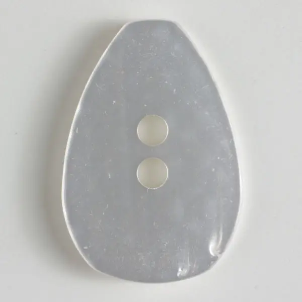 Expressversand Polyesterknopf, tropfenförmig, 2 Loch - Größe: 45mm