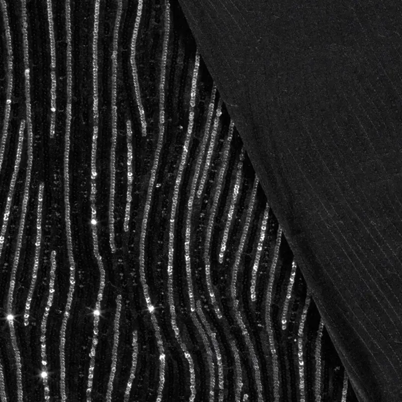 Pailettenstoff silber Markenprodukt