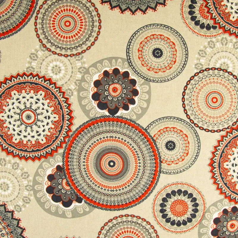 Ausverkauf Dekostoff Mandala rot