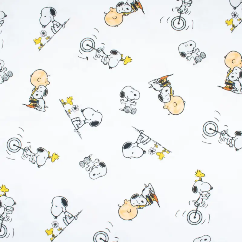 Baumwolljersey Snoopy Freunde weiß Highlight