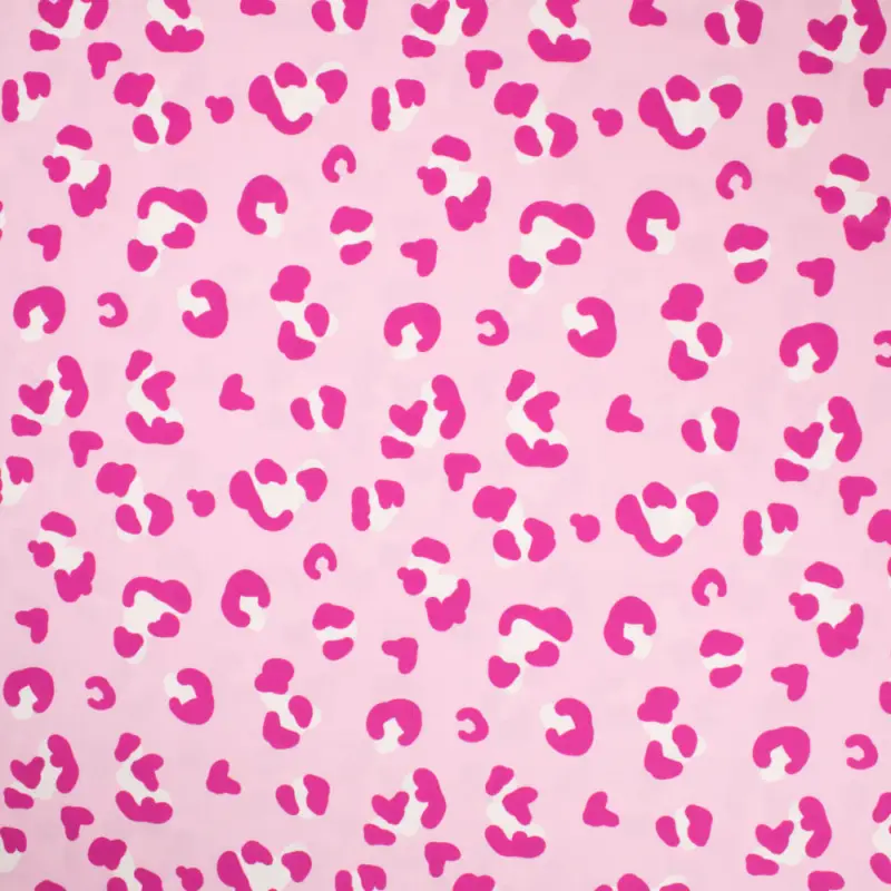 Geprüft Badeanzugstoff Animal Print rosa