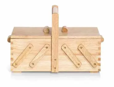Prym Holznähkasten aus hellem Holz Gr. S Nr. 612545 Preisknaller