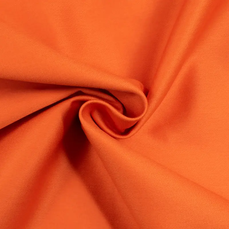 Baumwoll-Köper uni orange Kracherpreis