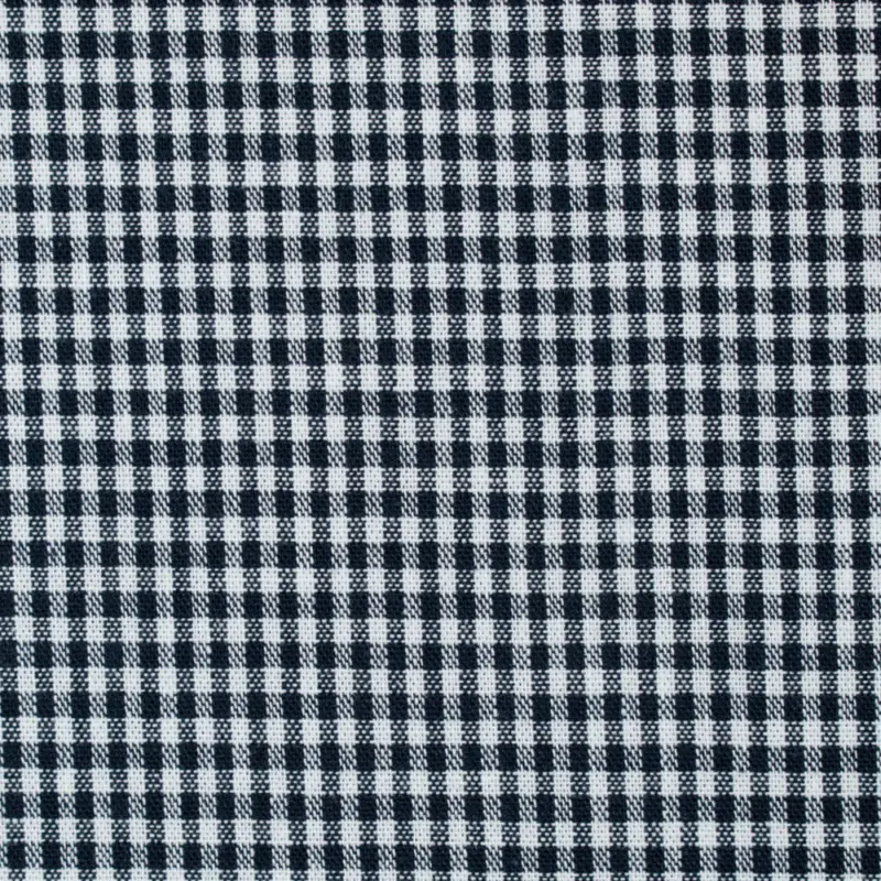 Baumwollstoff Vichykaro 0,2 cm marine Rabatt