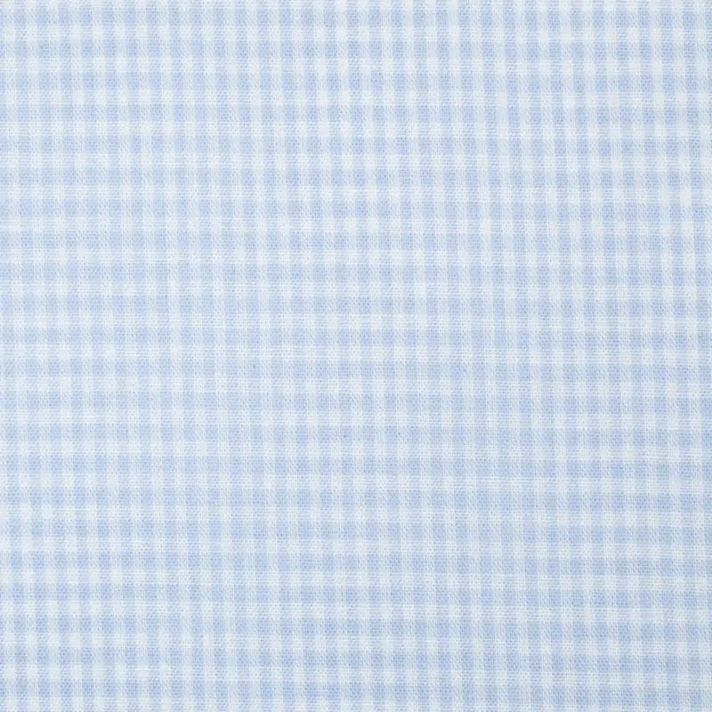 Baumwollstoff Vichykaro 0,2 cm hellblau Mega-Angebot