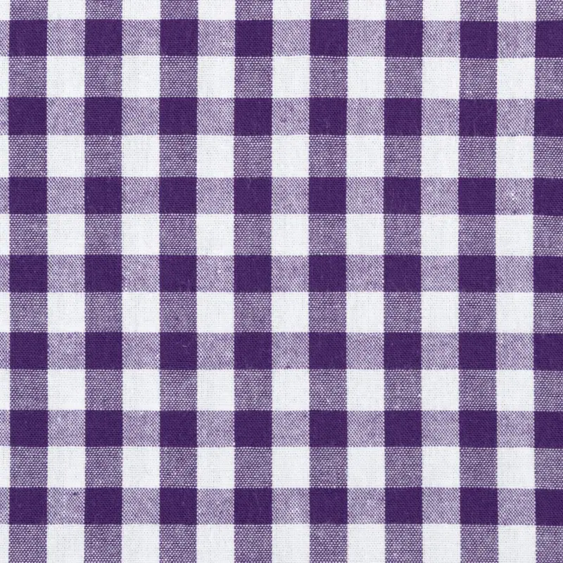 Baumwollstoff Vichykaro 1 cm lila Saisonangebot