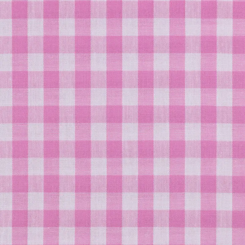 Aktuell Baumwollstoff Vichykaro 1 cm rosa