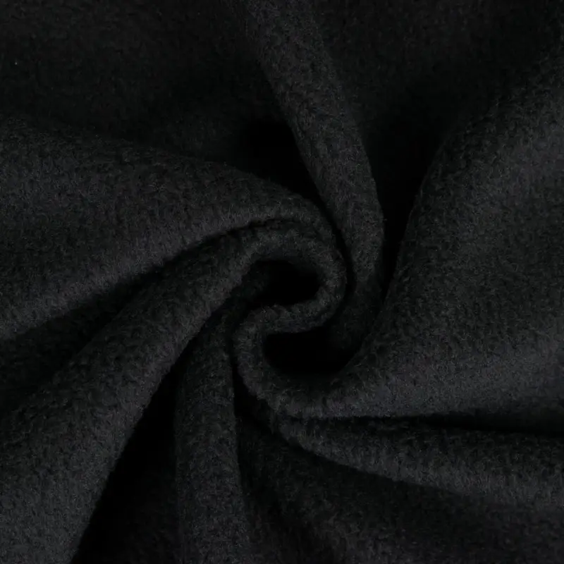 Billig Polarfleece uni schwarz