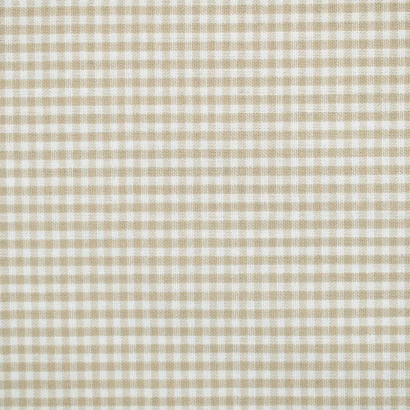 Baumwollstoff Vichykaro 0,2 cm beige Direktkauf