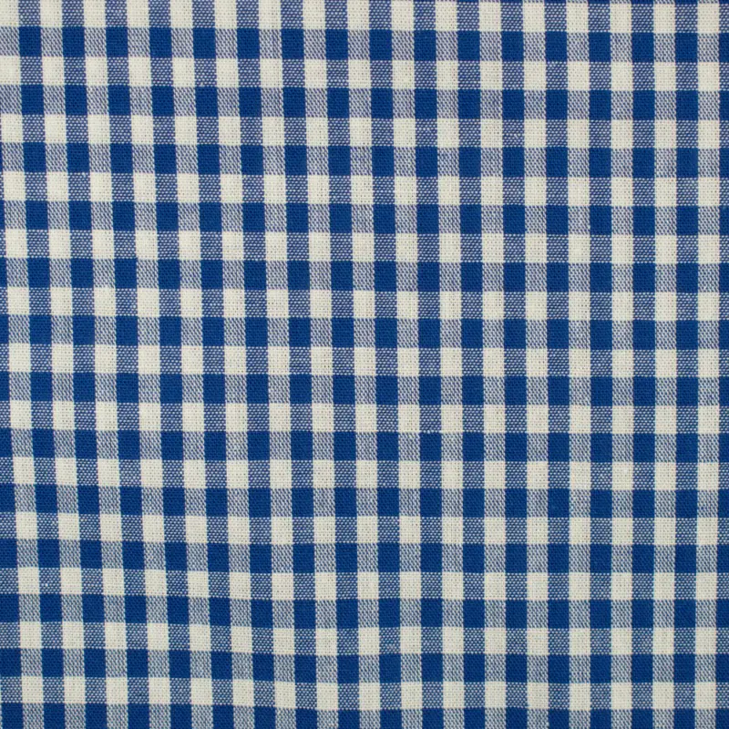 Baumwollstoff Vichykaro 0,5 cm royalblau Begrenztes Angebot