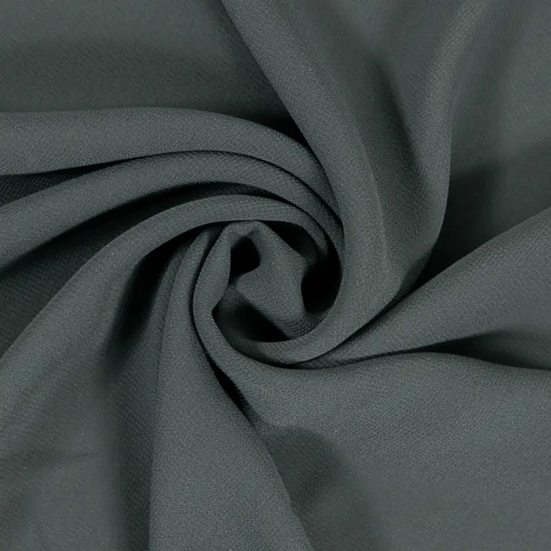 Billig Chiffon uni anthrazit