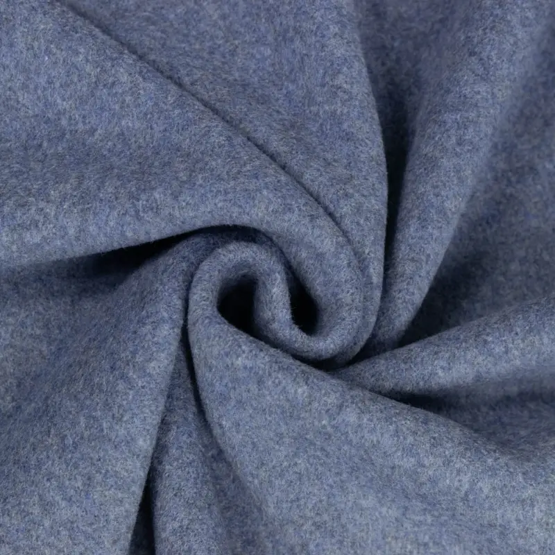 Baumwollfleece Bio uni jeansblau Sofort Bestellen