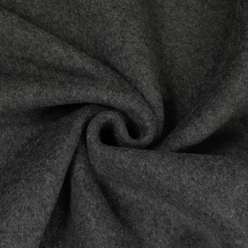 Baumwollfleece Bio uni anthrazit Saisonangebot