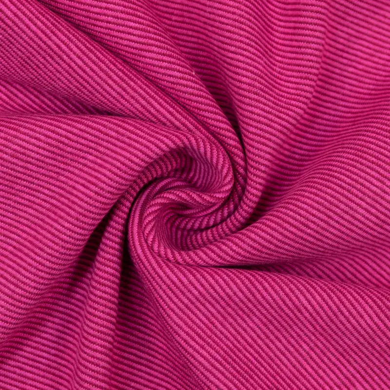 Bündchen gestreift 1 mm pink / dunkelpink Heißes Angebot