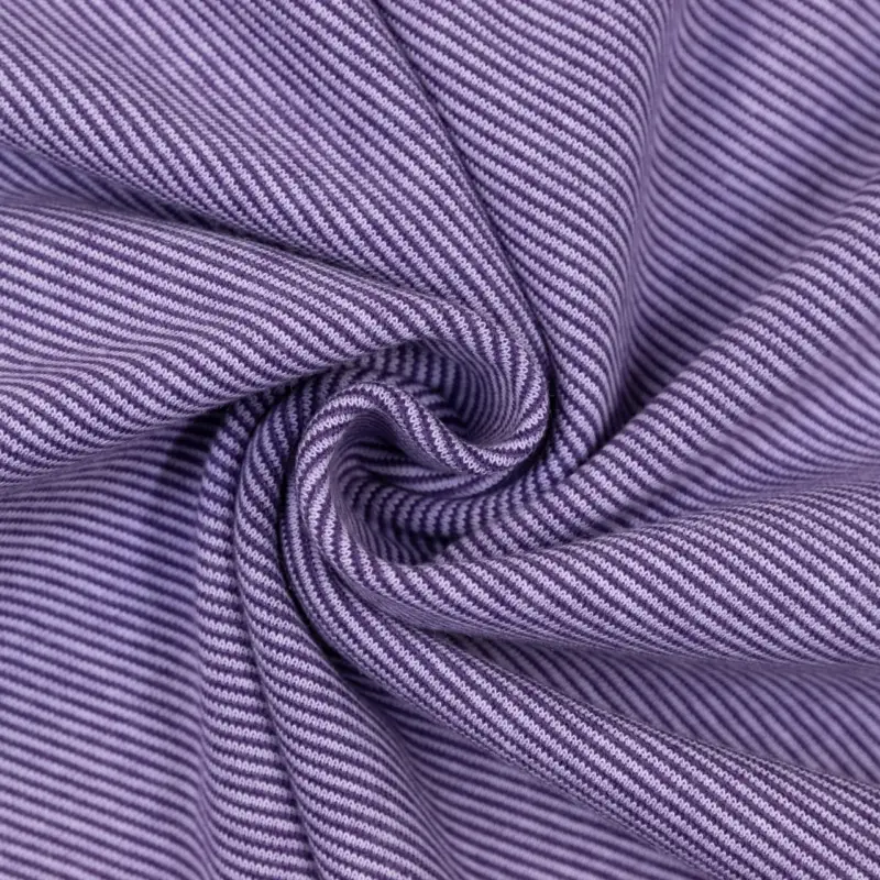 Bündchen gestreift 1 mm flieder / lila Beliebt