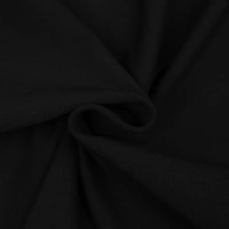 Beliebt Baumwolljersey uni schwarz