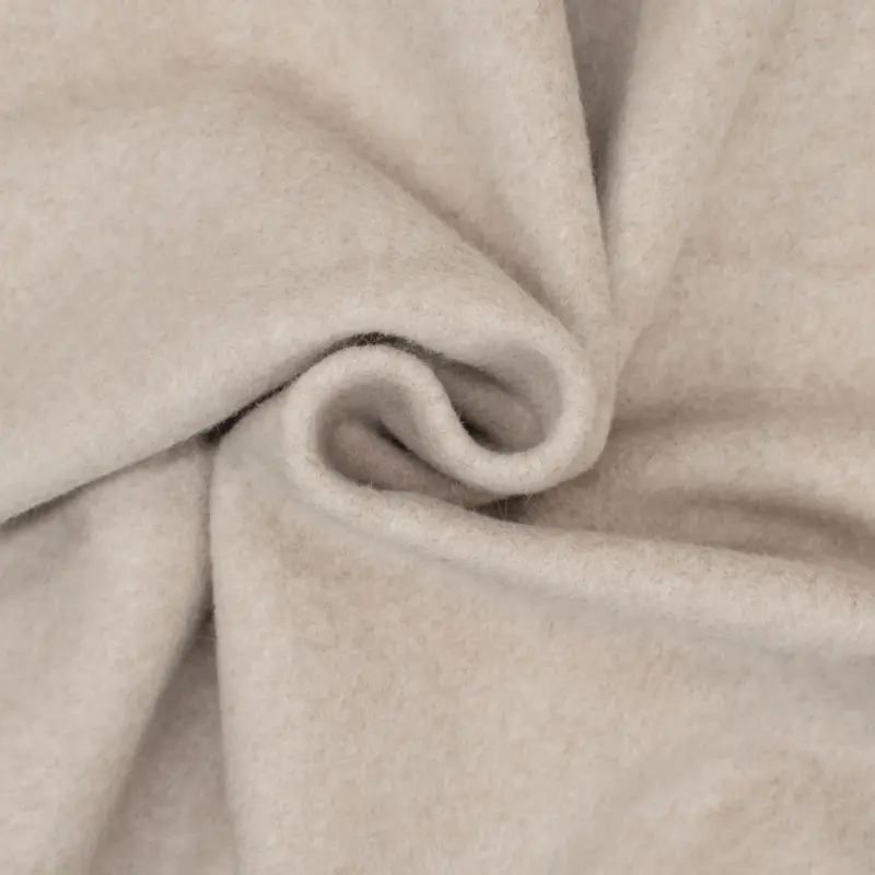 Baumwollfleece Bio uni beige Bestseller