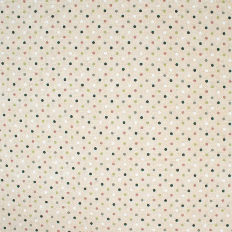 Dekostoff Loneta Punkte beige Online Kaufen