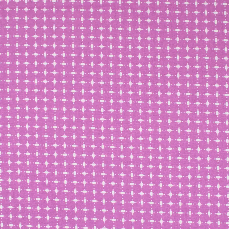 Baumwollstoff Cretonne Geometrisch pink Knallerangebot