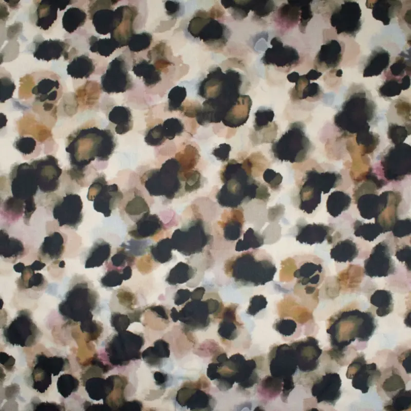 Abverkauf Baumwollsatin Digitaldruck Animalprint beige