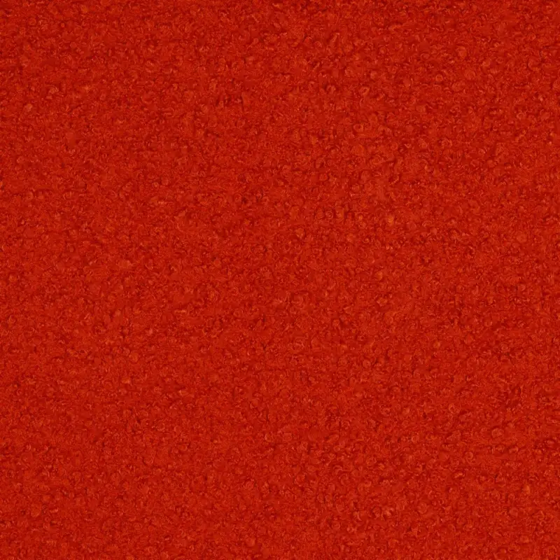 Boucle uni rostrot Preis Gesenkt