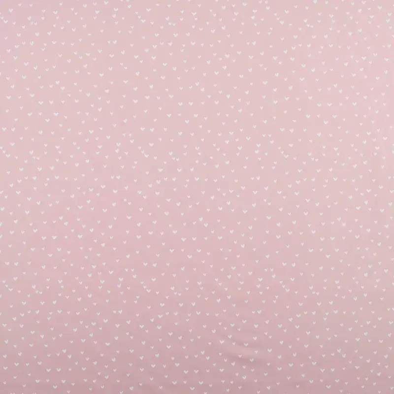Baumwollstoff Popeline mini Herzen rosa Top-Seller