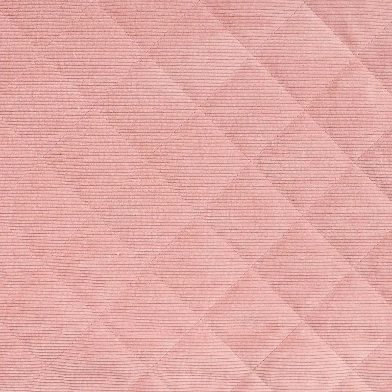Cordstoff gesteppt mit Fellabseite rosa Letzte Chance