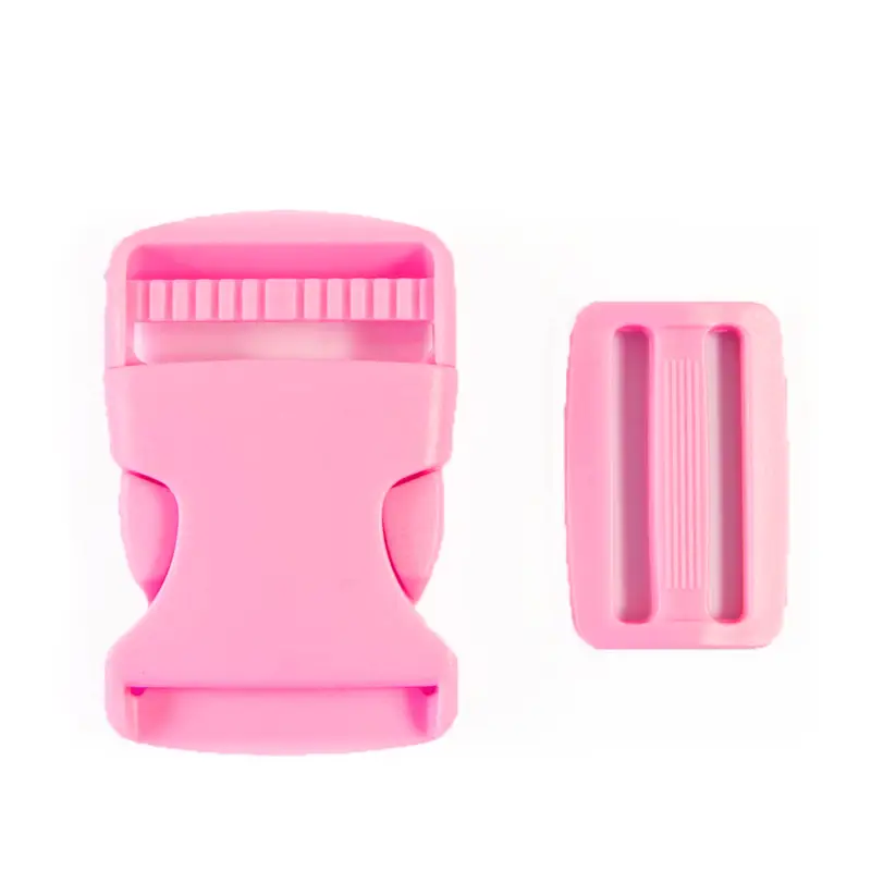 Preisreduziert Taschenverschluss Steckschnallen Kunststoff 3,8 cm rosa