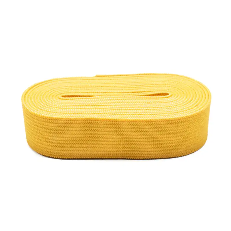 Gummiband uni 2 cm breit / 2 Meter gelb Abverkauf