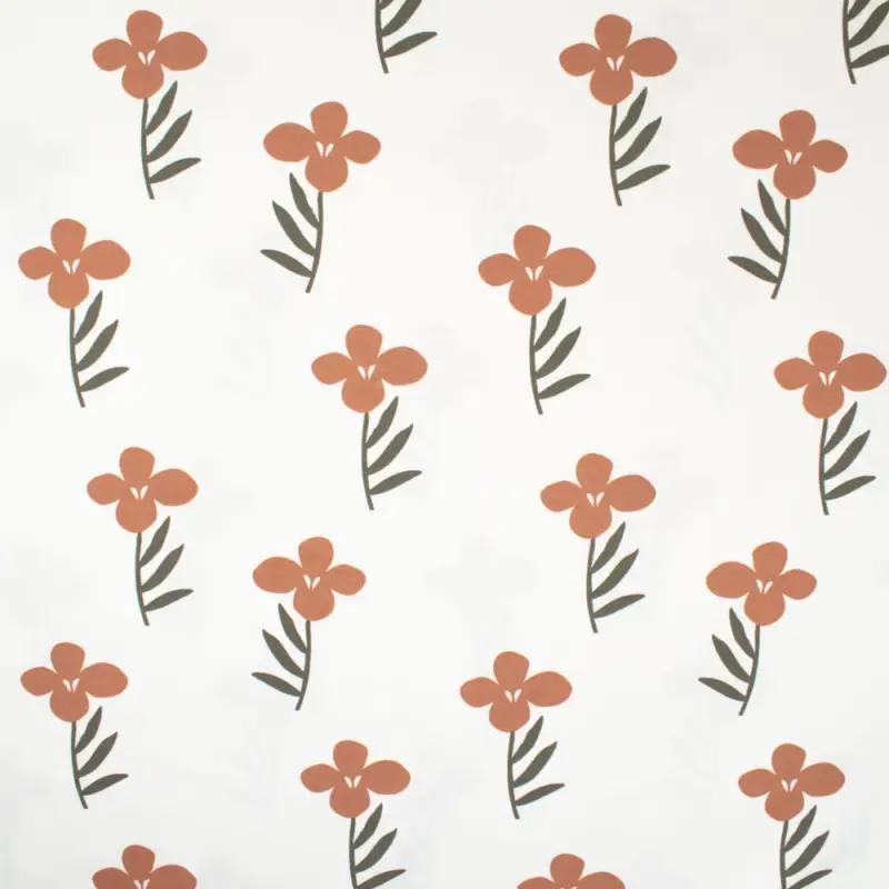 Baumwolljersey Blumen weiß Must-Have