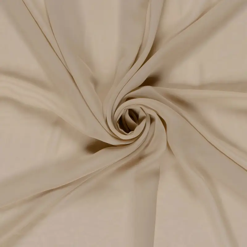 Chiffon uni taupe Expressversand