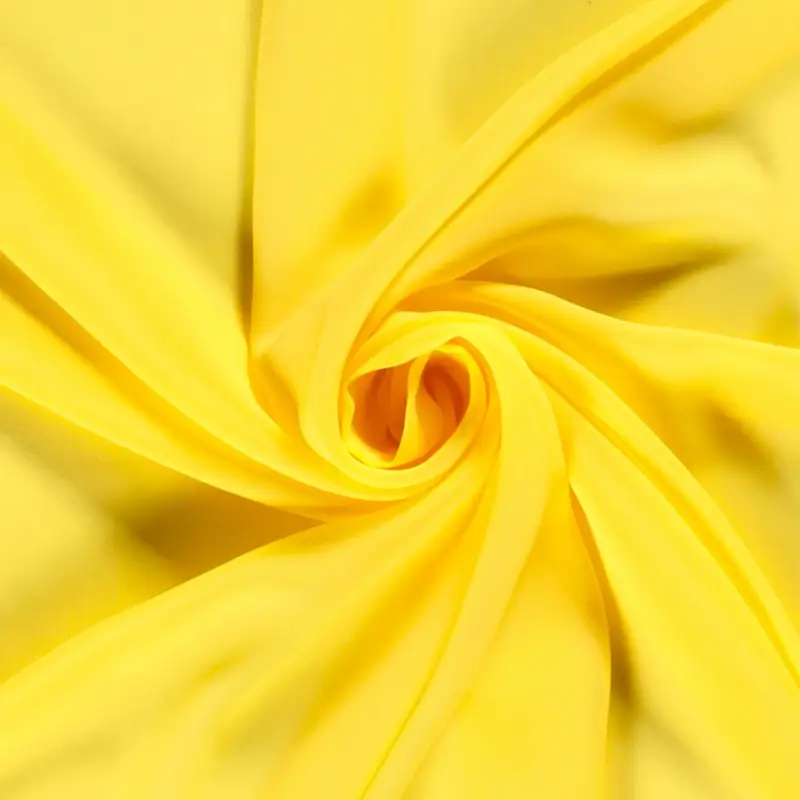 Chiffon uni gelb Zertifiziert