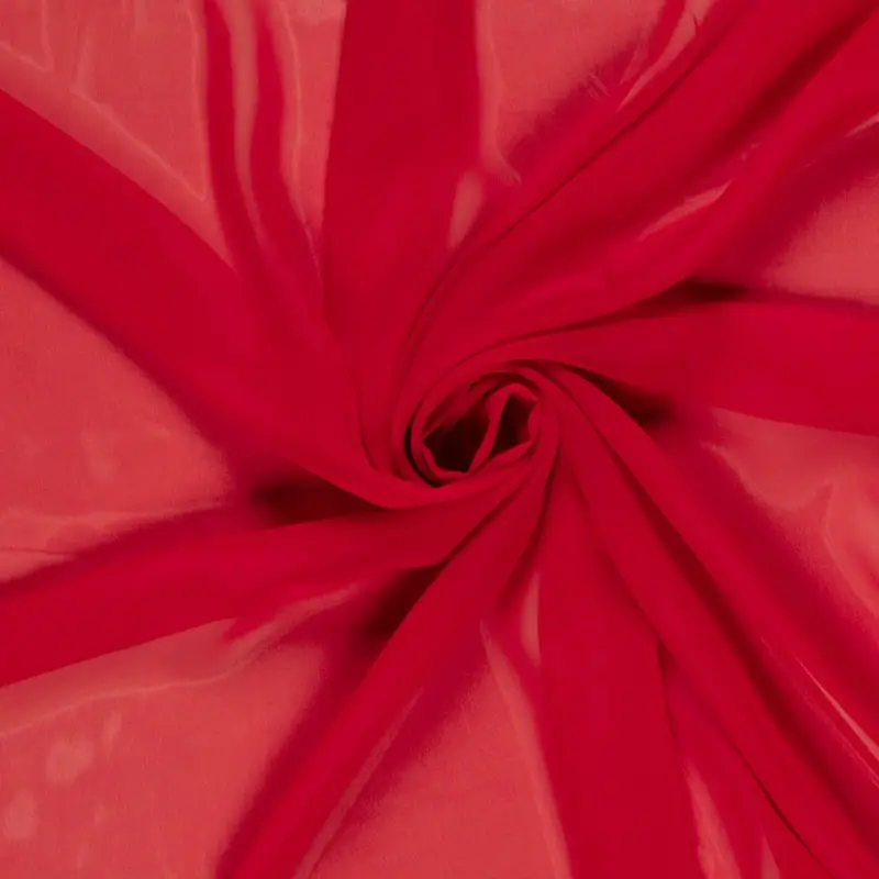 Chiffon uni rot Must-Have