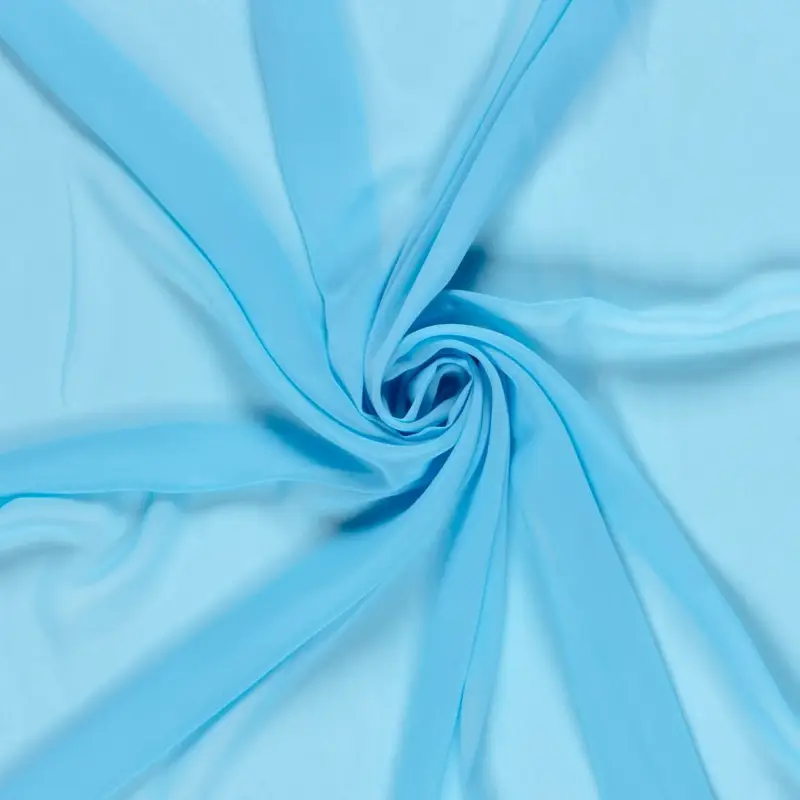 Chiffon uni türkis Neu